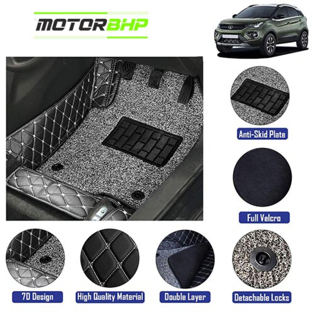 Get Tata Nexon 7D Mats Car Accessories Online Shopping Store